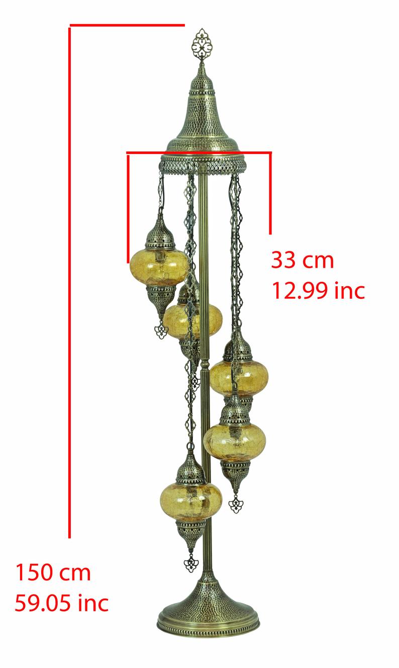 FLOOR LAMP NEW DESİGN TURKİSH AMAZİNG 5 GLOBE Lamp And Carpet